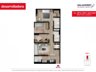 Modelo 7 · Pisos 6 al 22