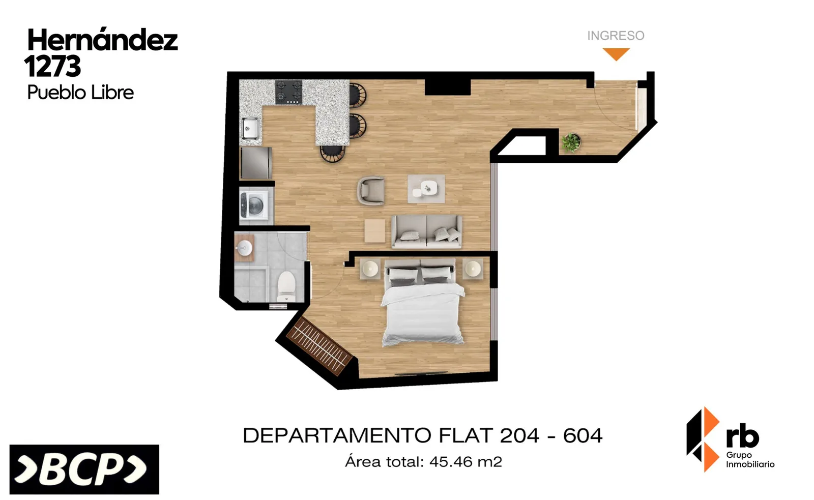 Modelo TIPO 4 · Pisos 2, 4, 5, 6