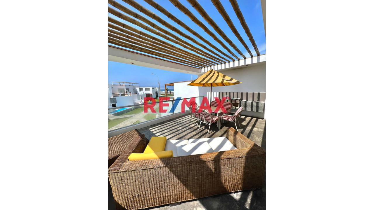 Exclusiva Casa De Playa Amoblada En Condominio Moravia – 3 Suites, Terraza Con Parrilla Y A 8 Min Del Boulevard De Asia