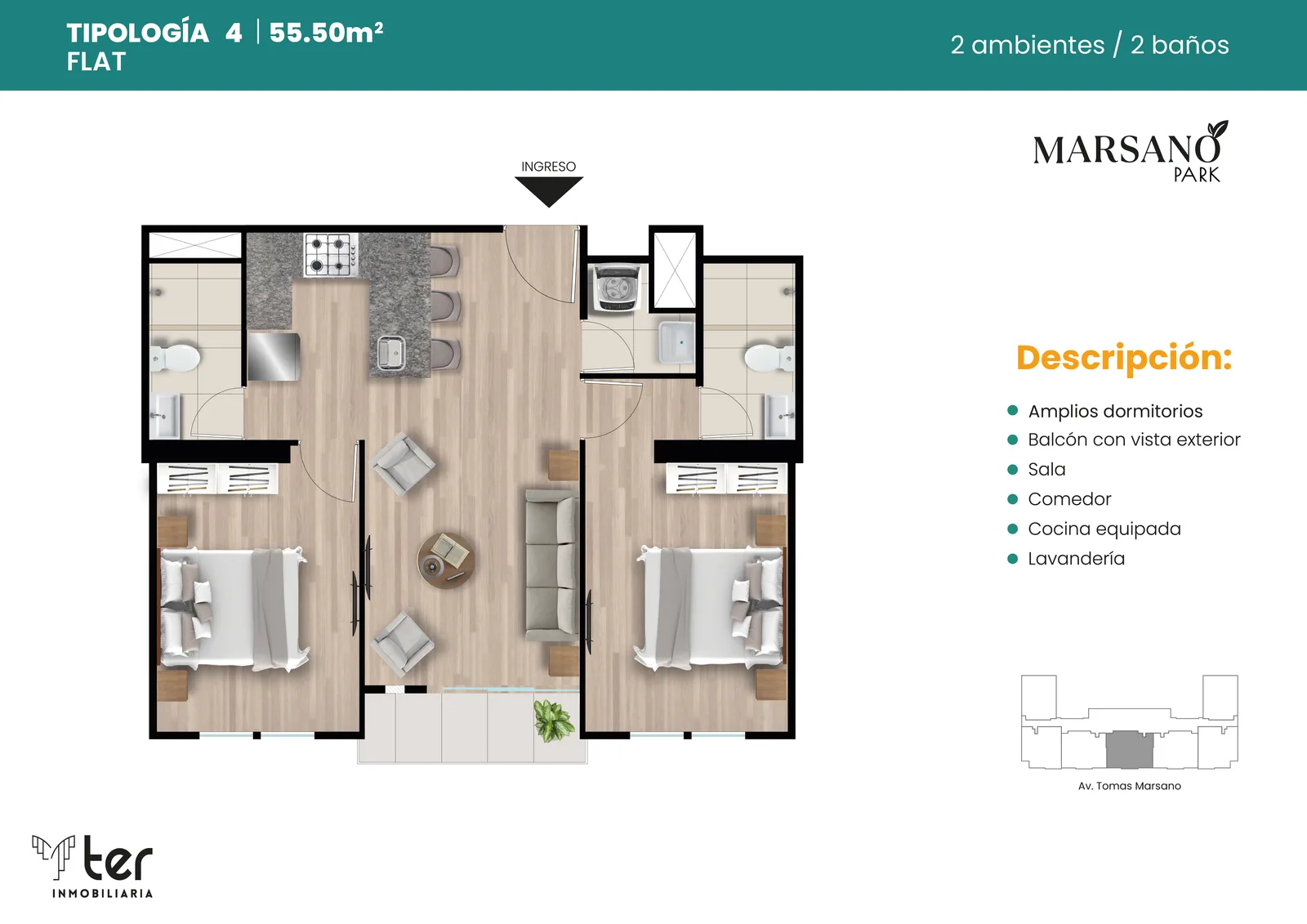 Modelo X04 · Pisos 4, 8, 13, 24