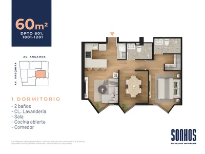 Modelo TIPO 1 · Pisos 5, 11, 12