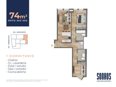 Modelo TIPO 2 · Pisos 3 y 4