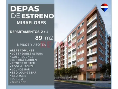 Flats 2 + 1 A Pasos Del Malecon