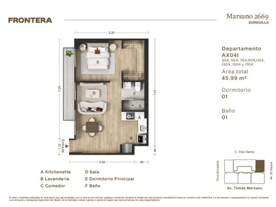 Modelo AX04-I · Pisos 3 al 17