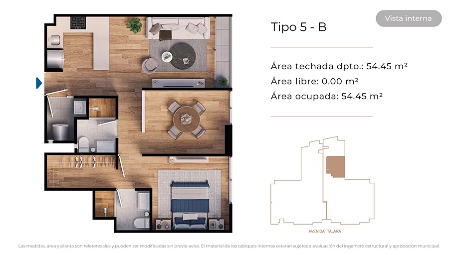 Modelo Tipo 5-B · Pisos 1 al 13