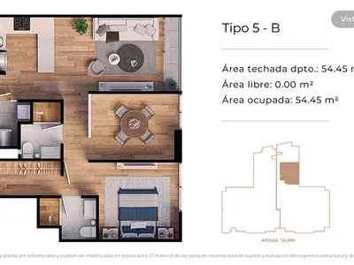 Modelo Tipo 5-B · Pisos 1 al 13