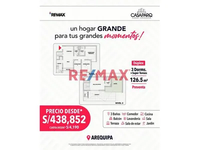 Duplex 126.5 M2 Casaparq