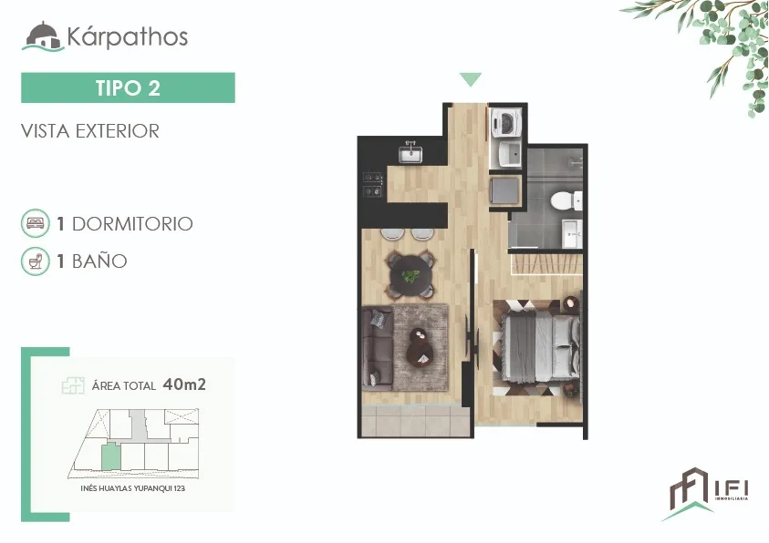 Modelo TIPO 2 · Pisos 2 al 7