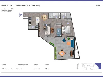 Modelo TIPO9/Dpto103