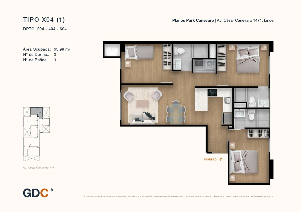 Modelo X04 (1) · Pisos 2, 4, 6