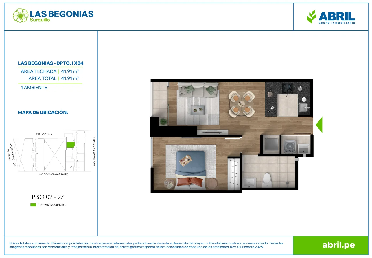 Modelo LB-I-X04 · Pisos 2 al 27