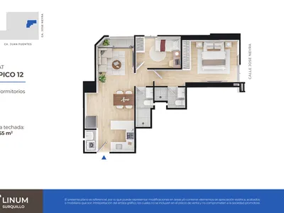 Modelo FLAT TÍPICO 12 · Pisos 2 al 12