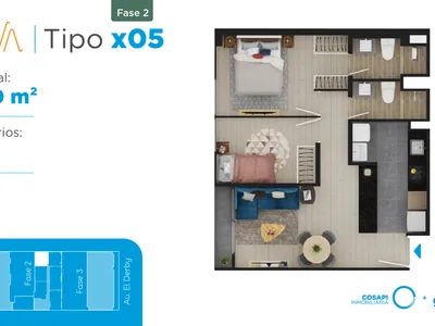 Modelo X05 B · Pisos 2 y 6