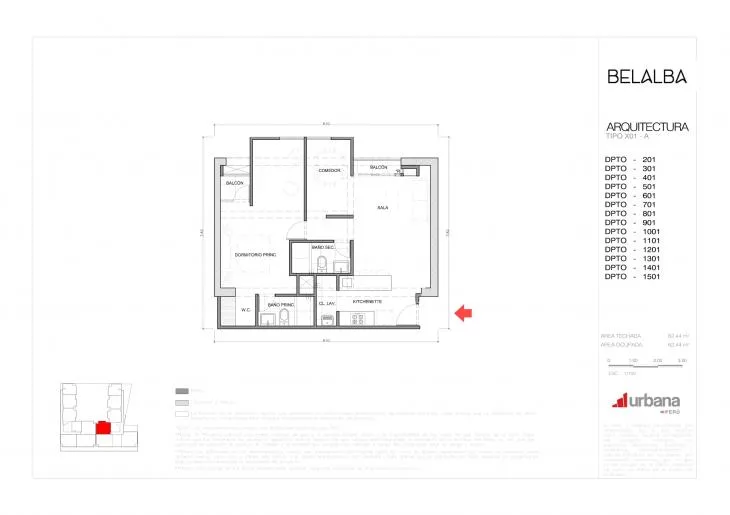 Modelo A-X01 · Pisos 2 al 15