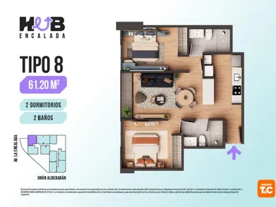 Modelo 8 · Pisos 9, 12, 13