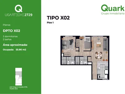 Modelo X02 · Pisos 2, 4, 8