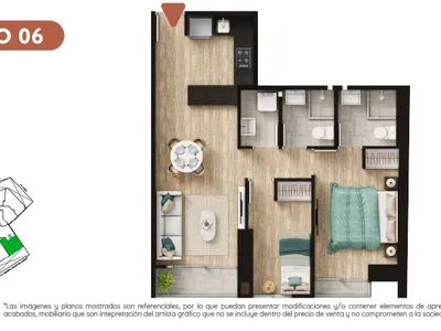 Modelo TIPO 6 · Pisos 5 al 28