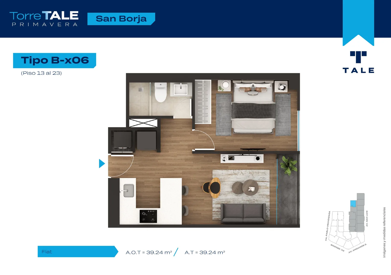 Modelo T2-X06 · Pisos 6, 7, 8, 12
