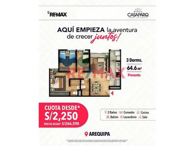 Flat 64.6 M2 Casaparq