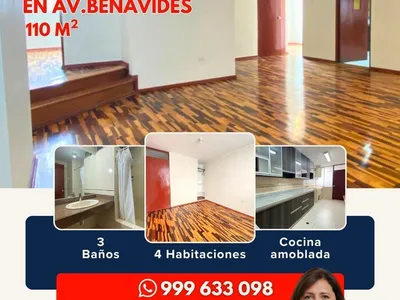 Departamento en venta · Av. Alfredo Benavides al 4900, Santiago de Surco · 110 m², 4 dorm.