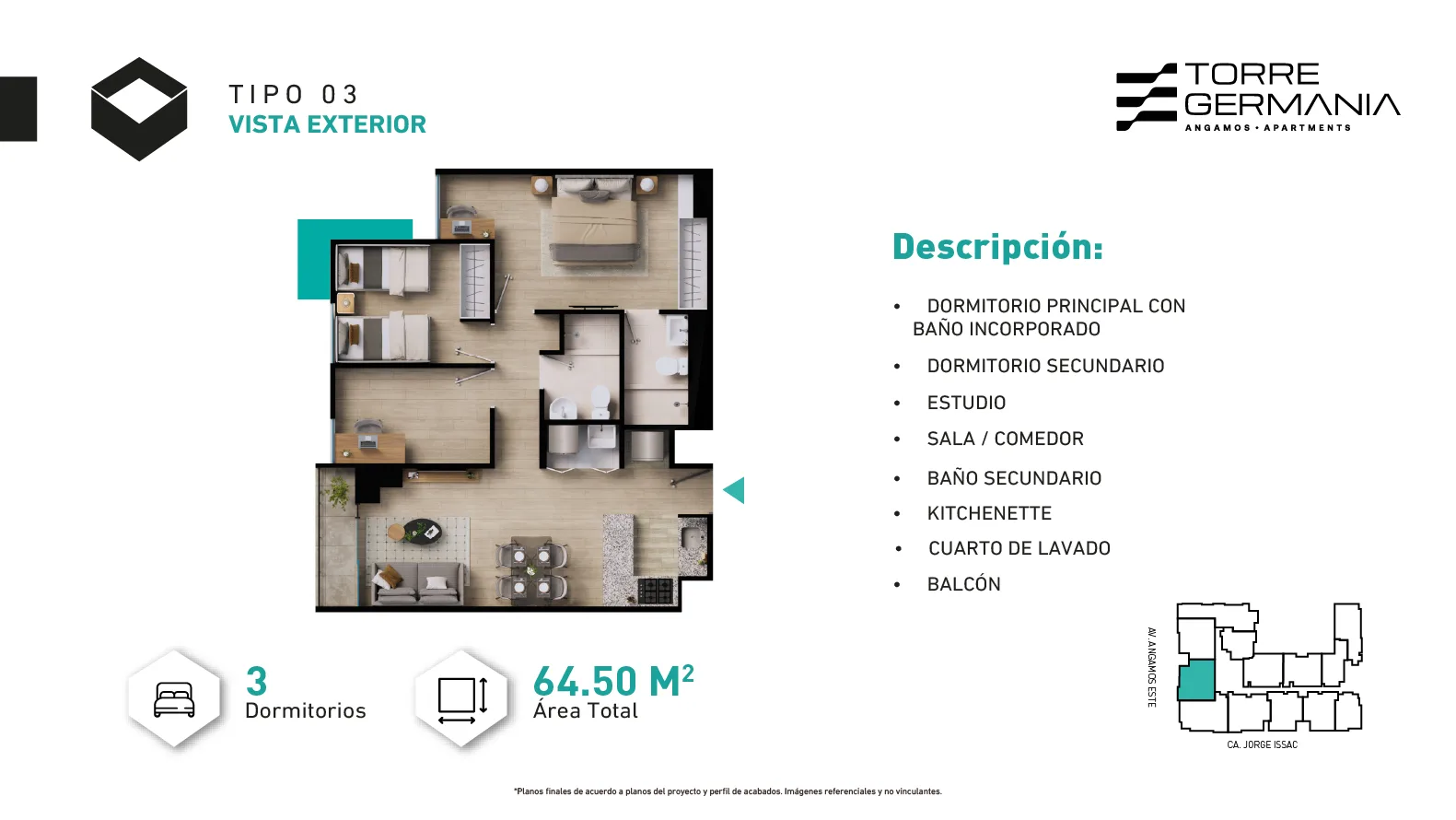Modelo P4-P18-X03 · Pisos 6, 8, 14, 16, 17