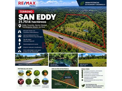🌿 Terreno San Eddy En Venta | 31.7514 Hectáreas | Madre De Dios