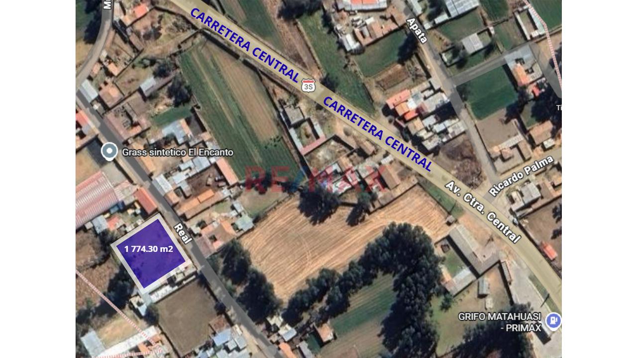 📍 MATAHUASI: 1,774 m² EN VENTA – A 1 CUADRA DE CARRETERA CENTRAL