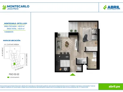 Modelo MC-1-X01 · Pisos 3 al 16