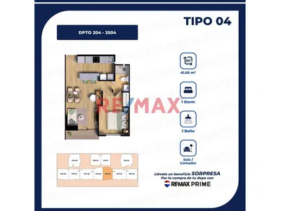Departamento 41 M2 En Estreno Surquillo