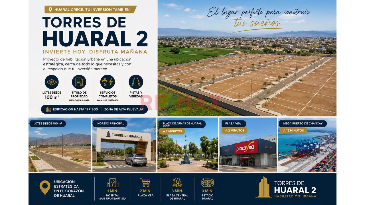 Terrenos En Huaral Desde 100M2