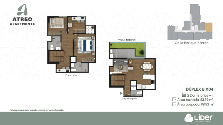 Modelo 2D+1 Duplex BX04