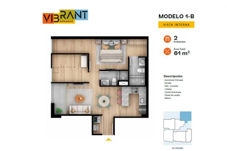 Modelo 1 · Pisos 10 al 18
