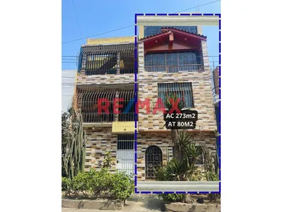 Casa En Venta Frente A Parque 4 Pisos + Azotea – Urb. Santa Luisa Smp