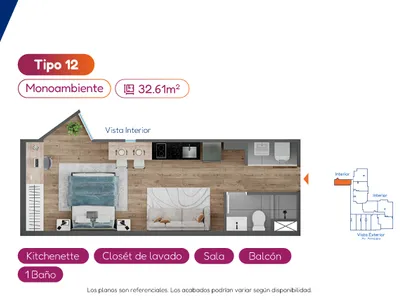 Modelo Tipo 12 · Pisos 6 al 13