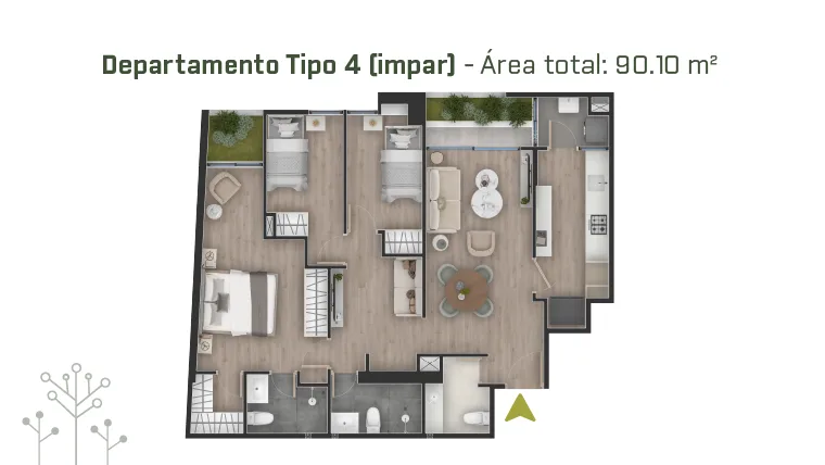 Modelo TIPO 04-PISO IMPAR