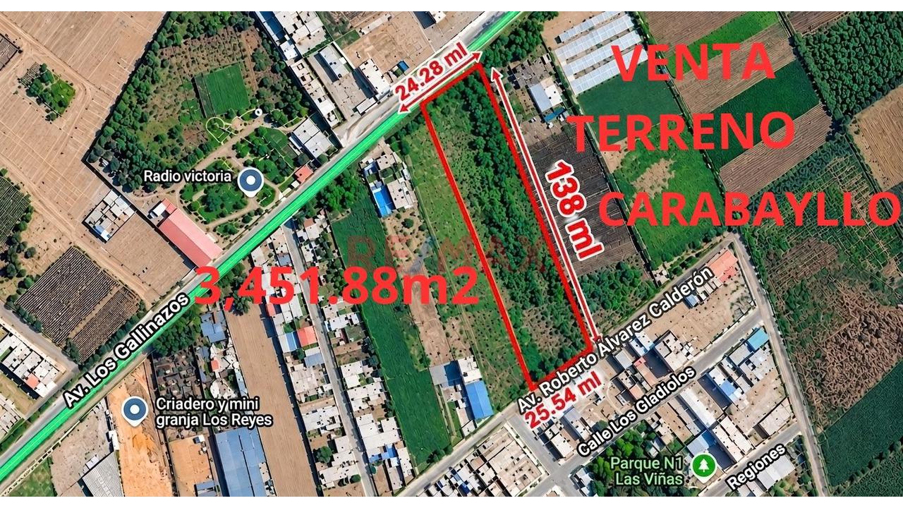 Venta Terreno Carabayllo 3,451.88M2