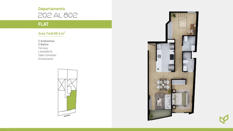 Modelo X02 · Pisos 4, 5, 6, 7