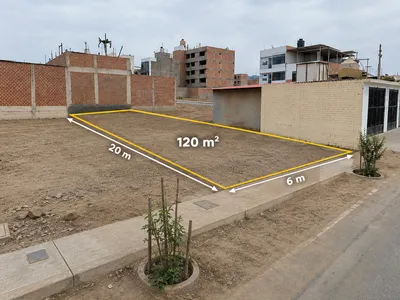 Vendo Terreno 120 M2 en Urb. Praderas De Lurín | 6×20 | Proyección 5 Pisos + Azo