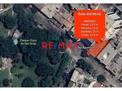 Terreno En Venta De 312.50 M² En San Borja – Excelente Ubicación Frente A Parque, Cerca Al Pentagonito