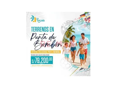 Terreno De Playa Frente Al Malecon Costero De Punta De La Bombon