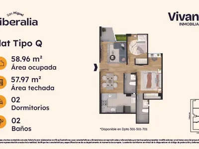 Modelo TIPO Q · Pisos 3, 5, 7