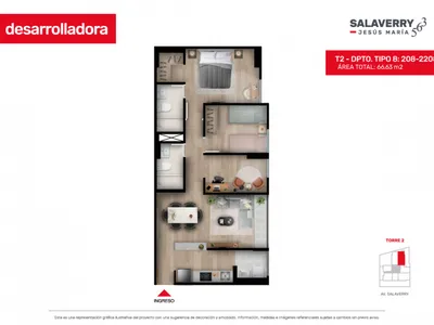 Modelo 8 · Pisos 6 al 22