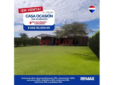 ✔✔🚀Rebajada A $53,000 🏚Vendo Linda Casa Sin Acabados En Villa La Palma✔✔La Puedes Acabar A Tu Gusto 484 M2📌📌