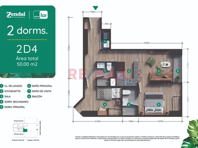 Vendo Departamento De 2 Hab. En Santa Catalina, En Una Ubicación Estratégica De Lima