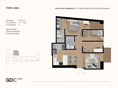 Modelo X04 · Pisos 7 al 19