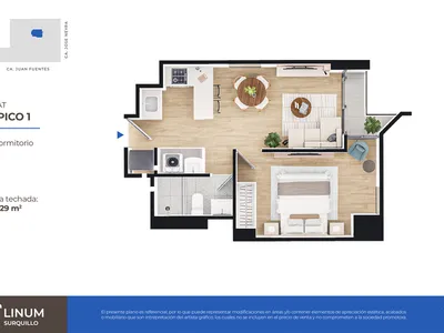 Modelo FLAT TÍPICO 1 · Pisos 2, 5, 10, 12, 22