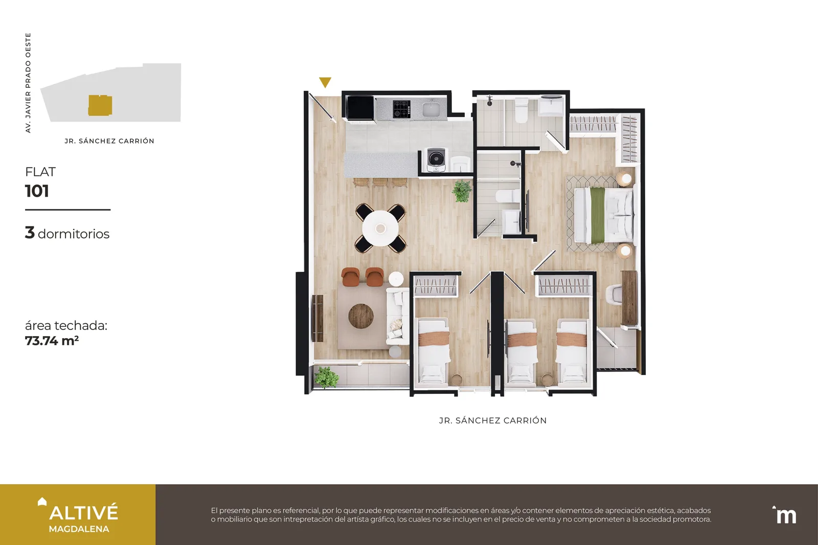 Modelo Flat 101