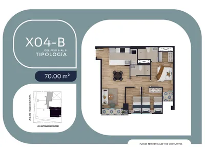 Modelo X04-B · Pisos 6, 7, 8