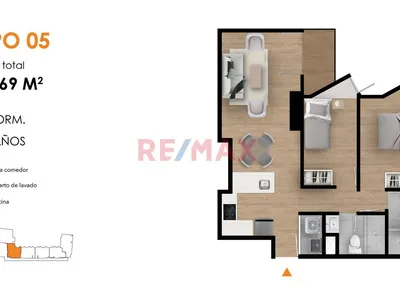 Venta Departamento Flat Magdalena