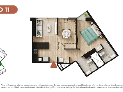 Modelo TIPO 11 · Pisos 18 al 28